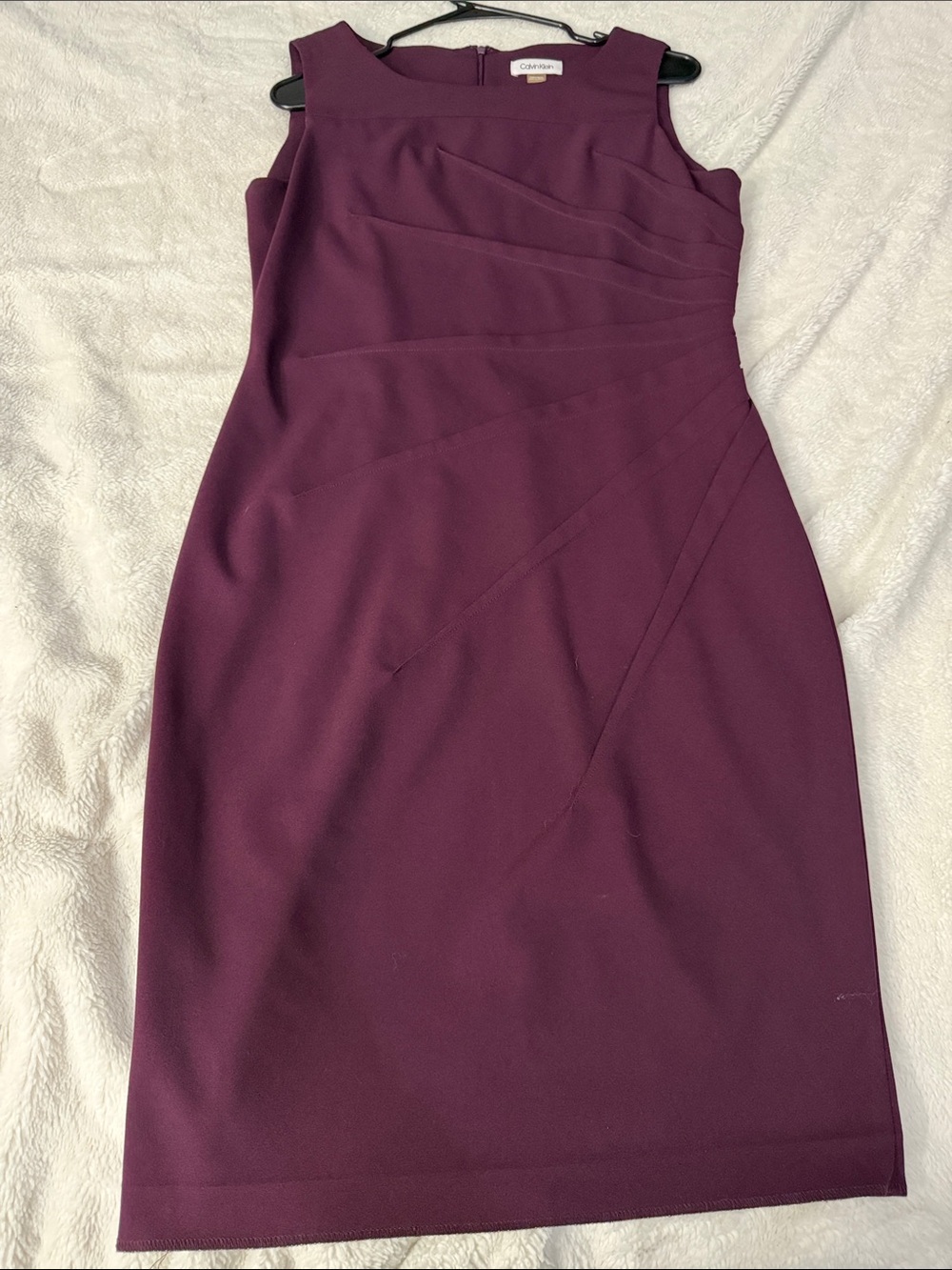 Calvin Klein Plum Sleeveless Sheath Dress